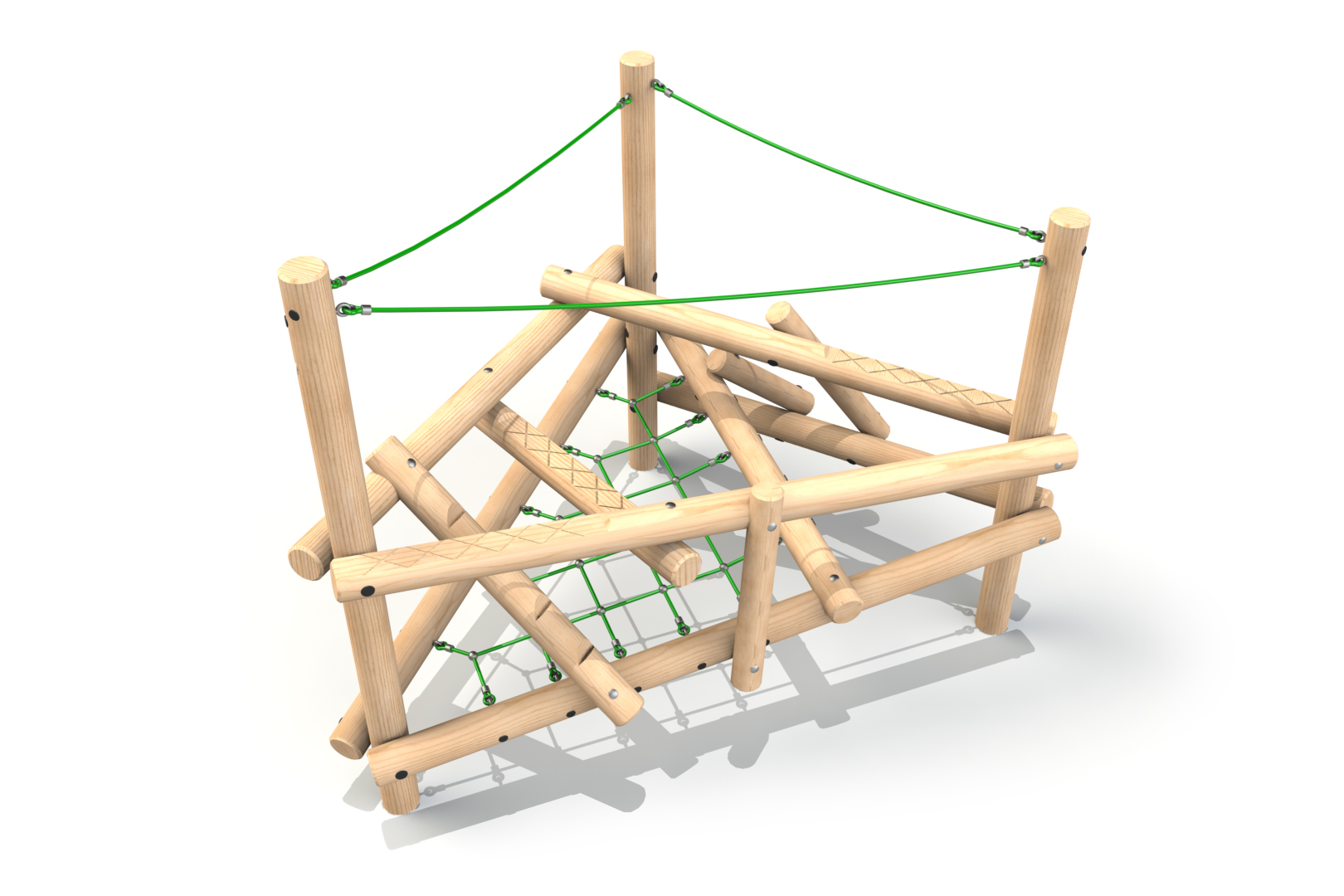 Clamber Stack 1 Timber Climbing Frame