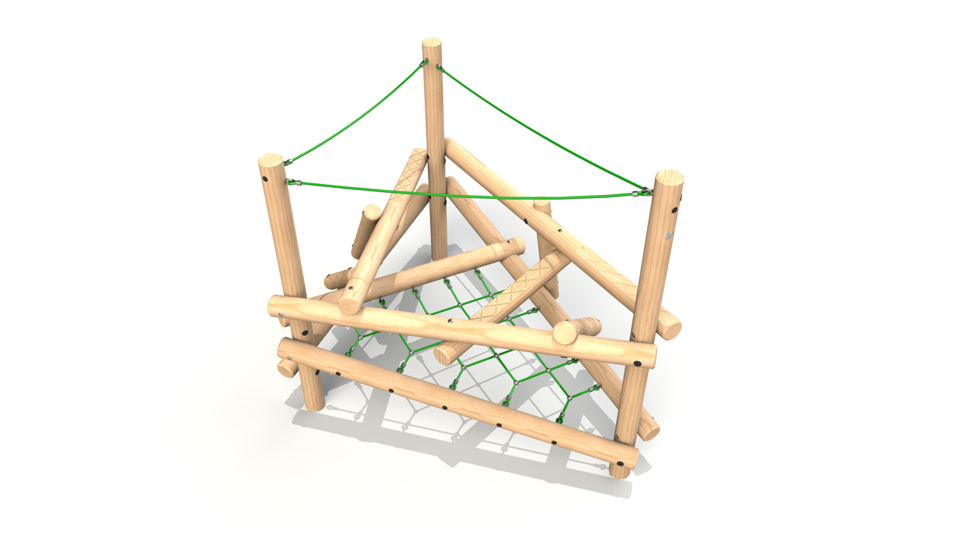 Clamber Stack 1 Timber Climbing Frame