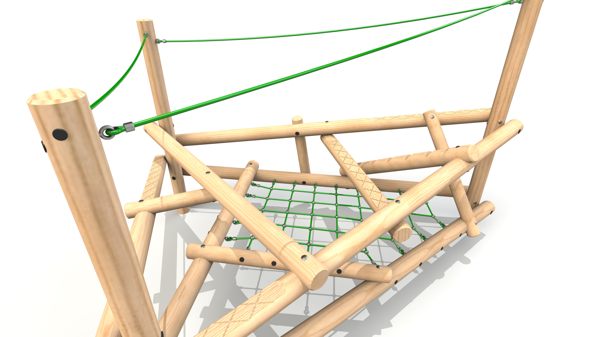 Clamber Stack 2 Timber Climbing Frame