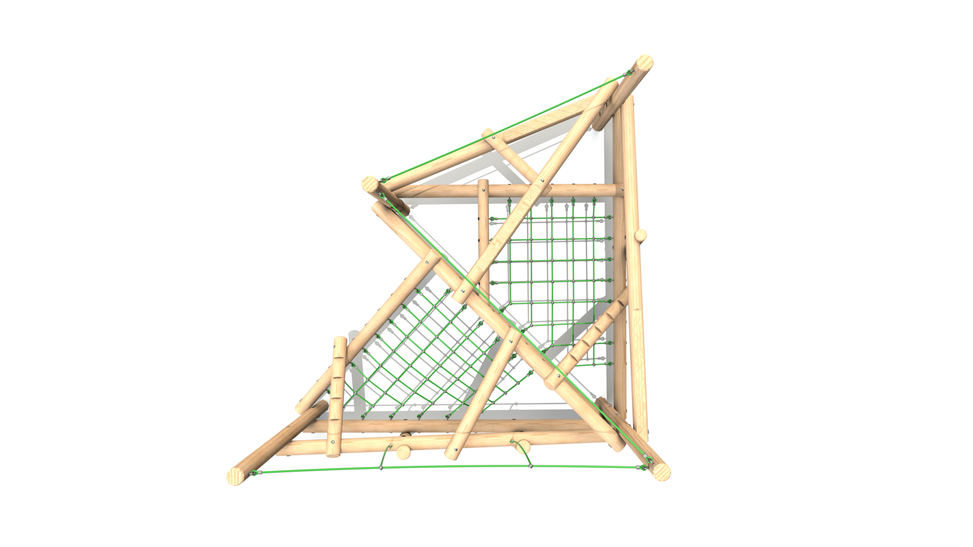 Clamber Stack 3 Timber Climbing Frame