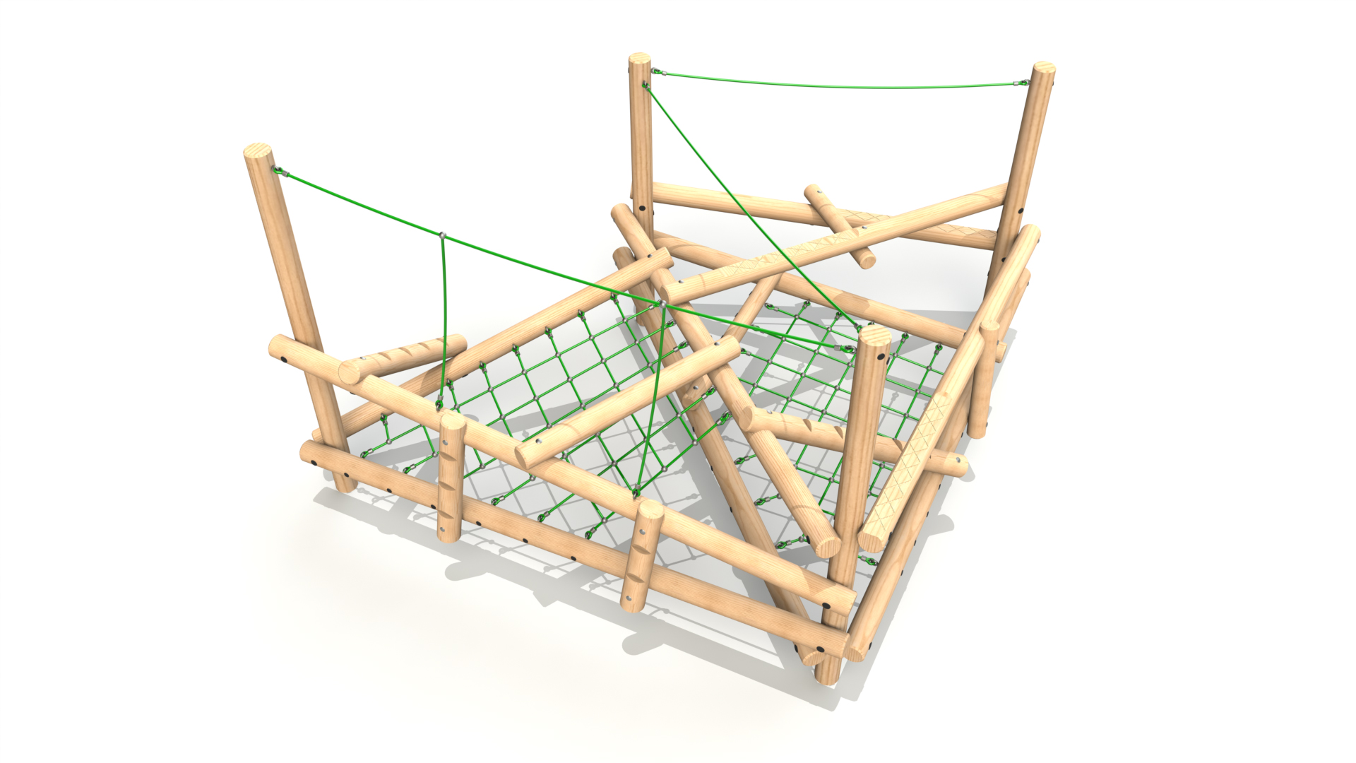 Clamber Stack 3 Timber Climbing Frame