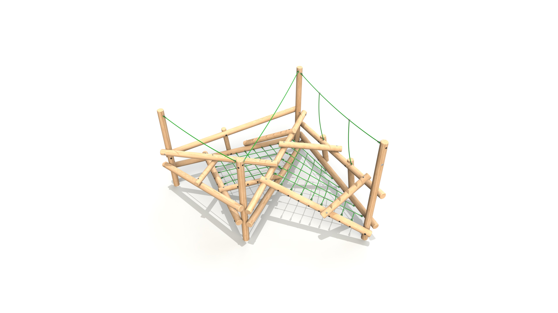 Clamber Stack 3 Timber Climbing Frame