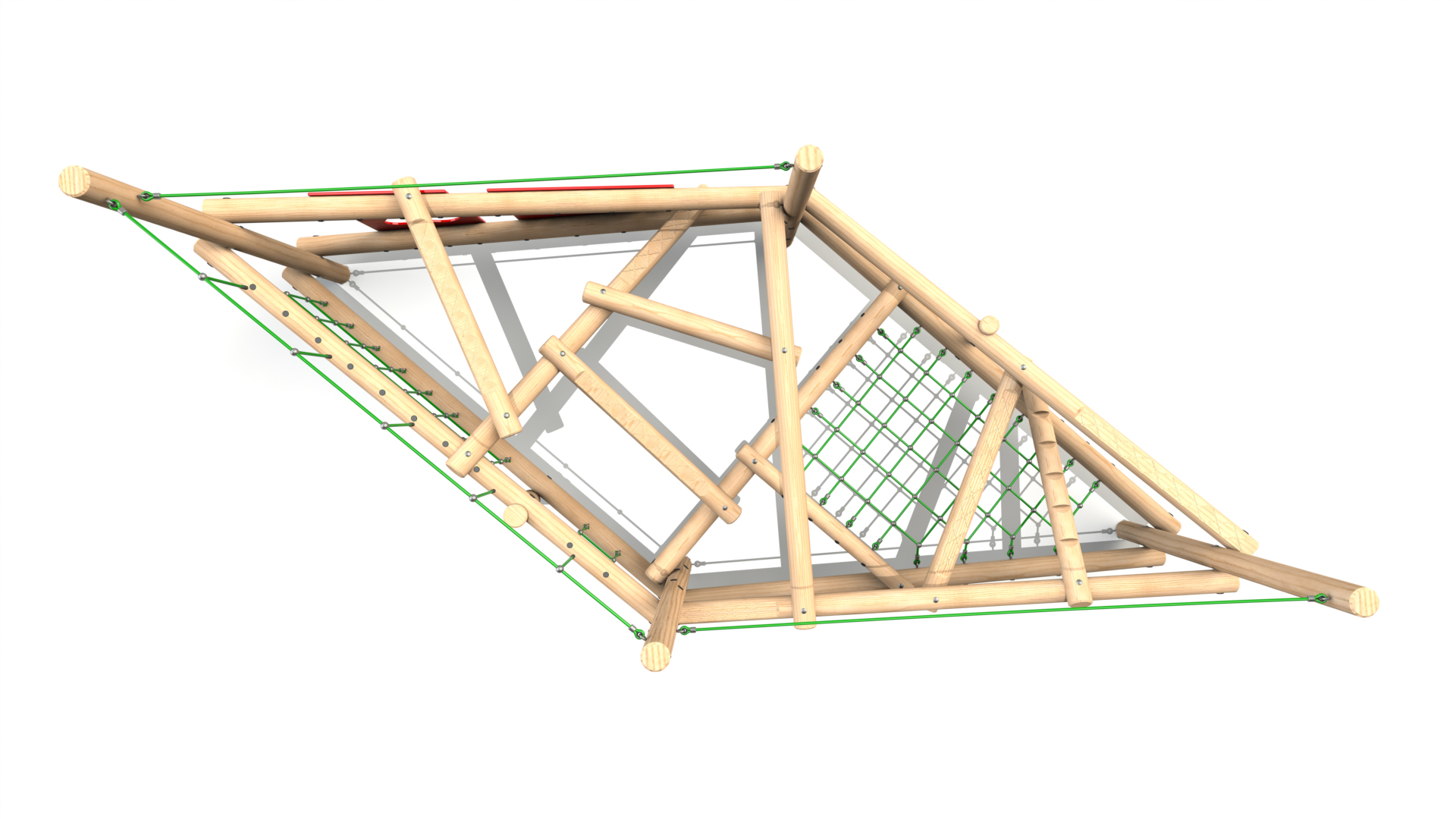 Clamber Stack 4 Timber Climbing Frame