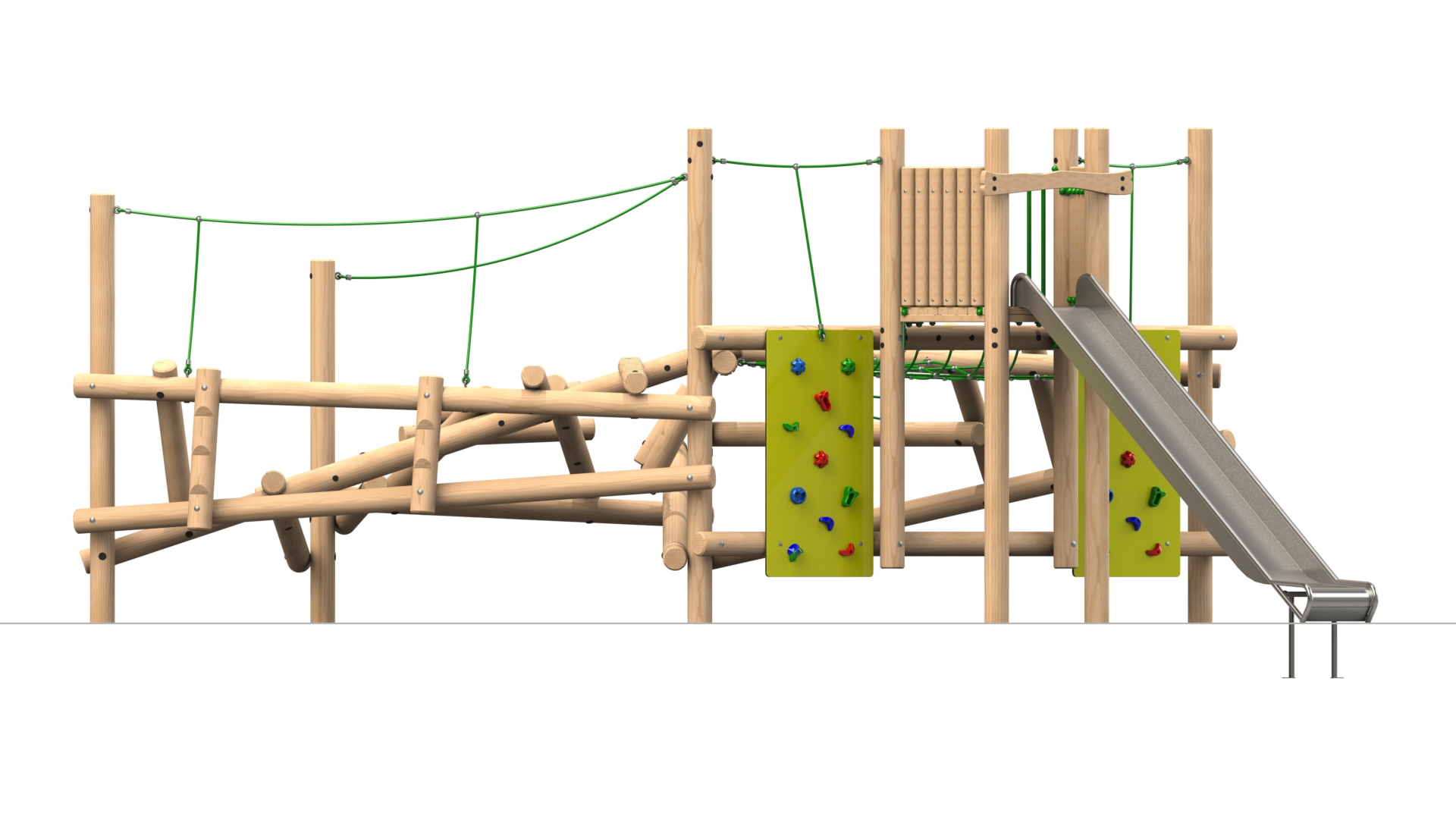 Clamber Stack 5 Climbing Frame with Slide