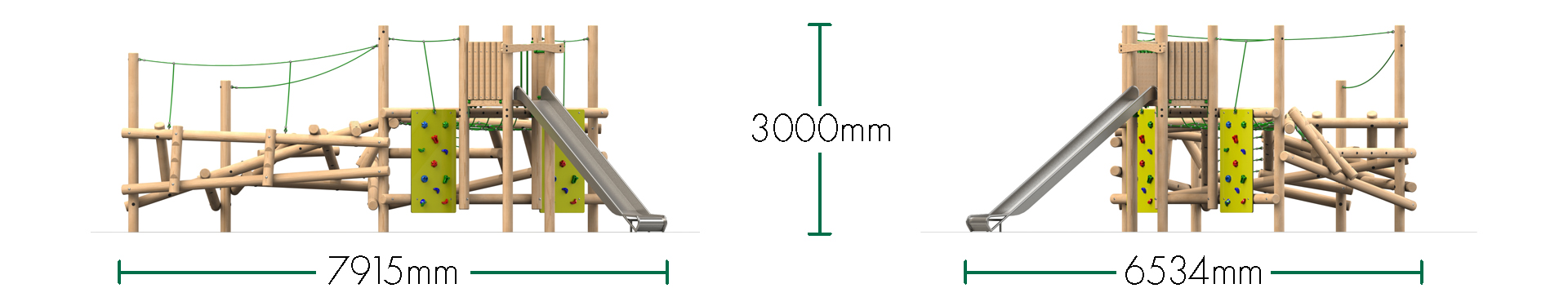 Clamber Stack 5 Climbing Frame with Slide