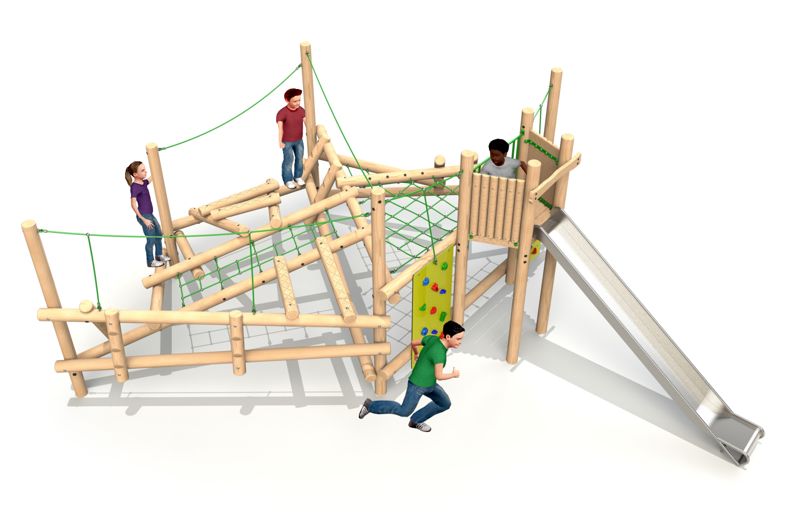 Clamber Stack 5 Climbing Frame with Slide