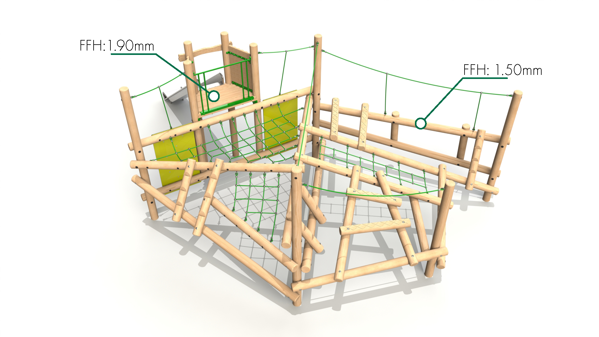 Clamber Stack 5 Climbing Frame with Slide