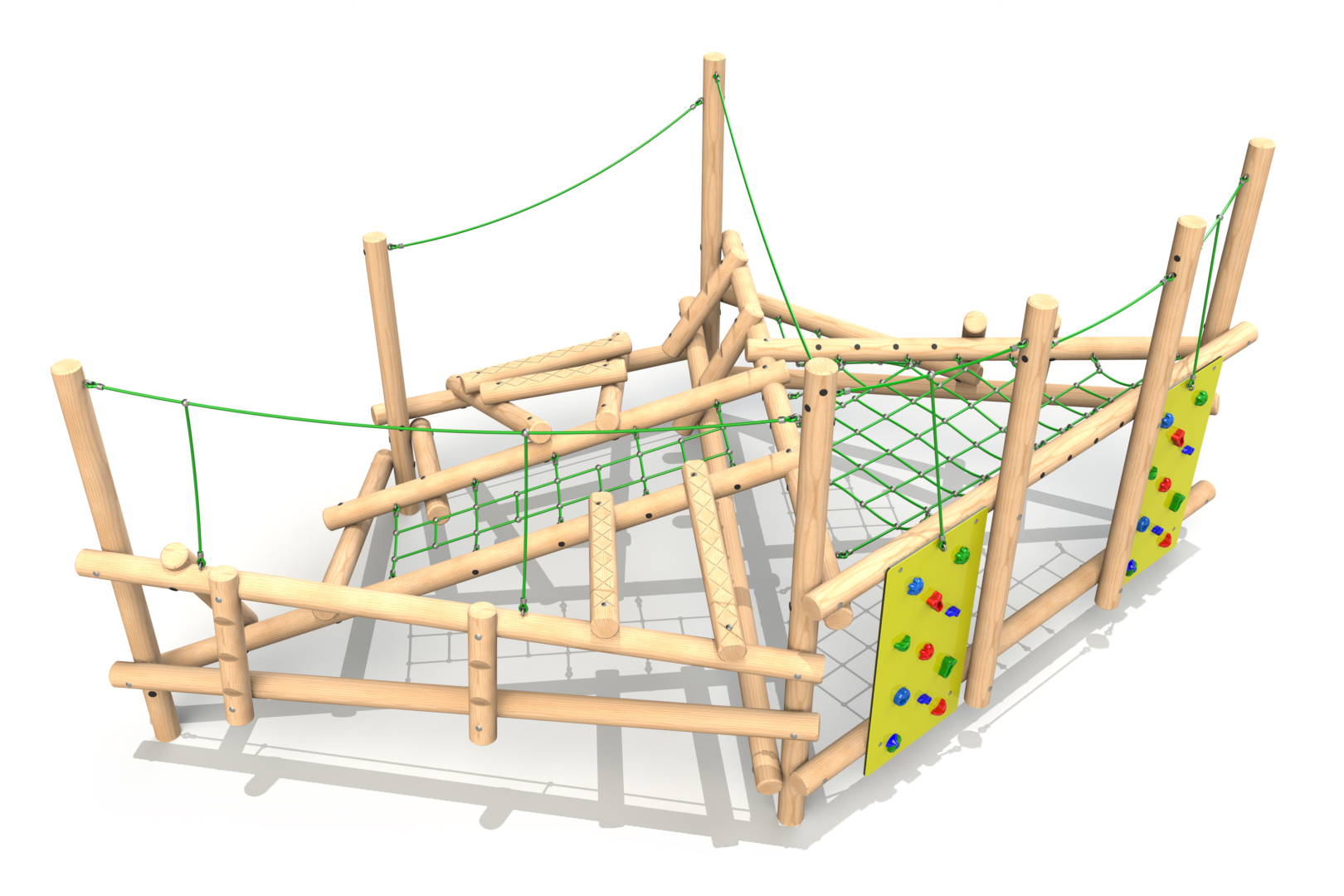 Clamber Stack 5 Timber Climbing Frame