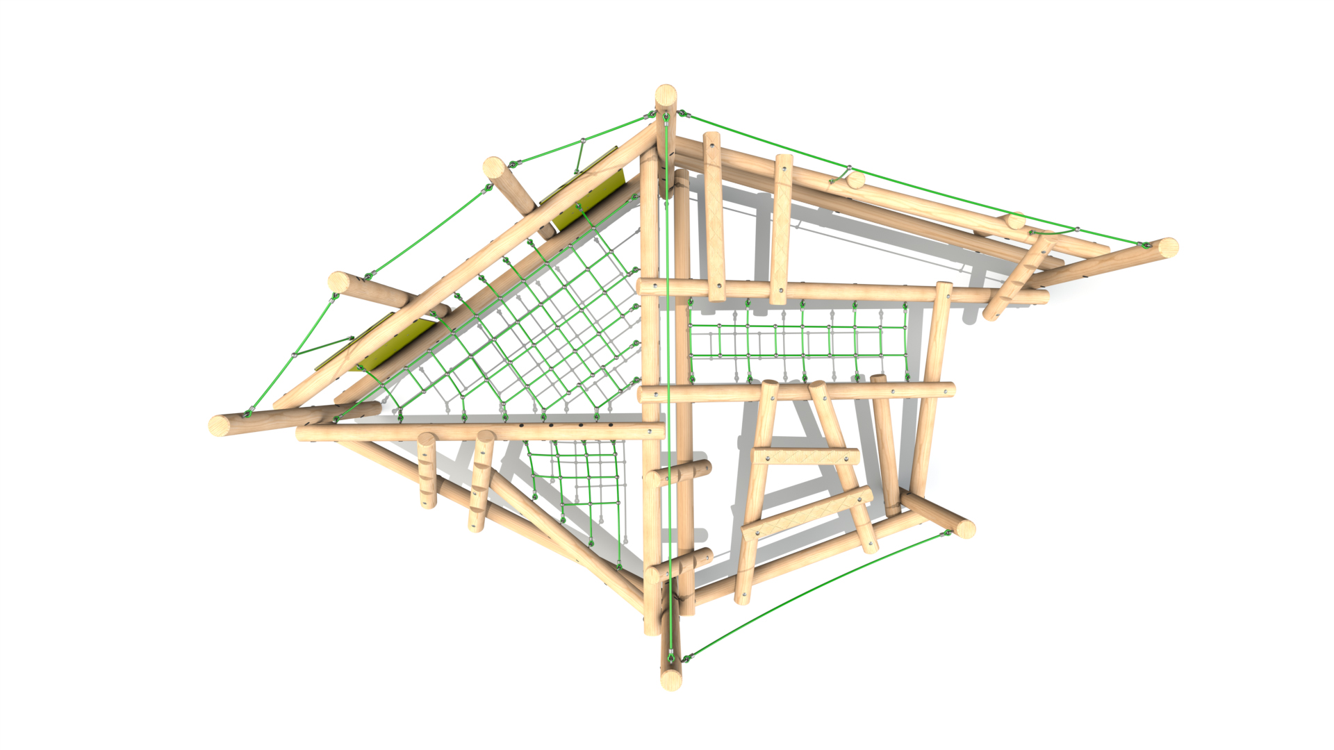 Clamber Stack 5 Timber Climbing Frame