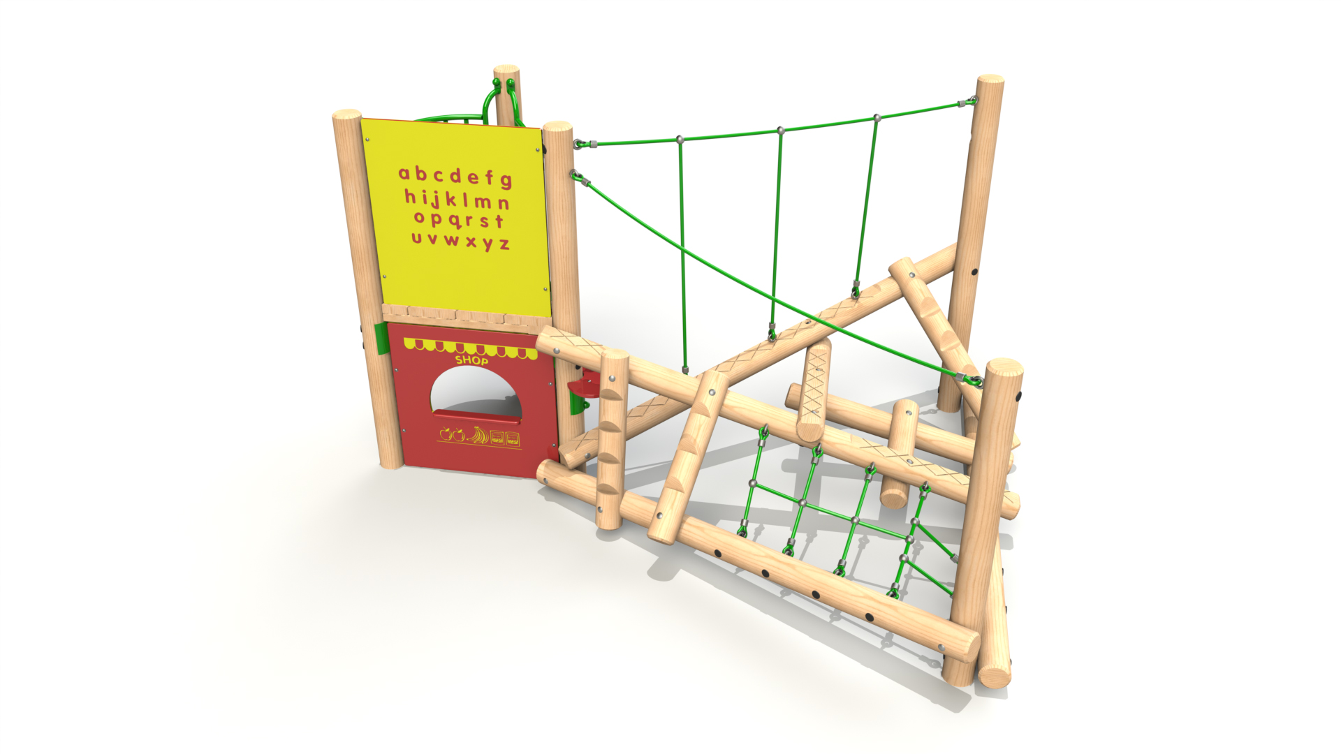 Clamber Stack Midi with Deck Climbing Frame