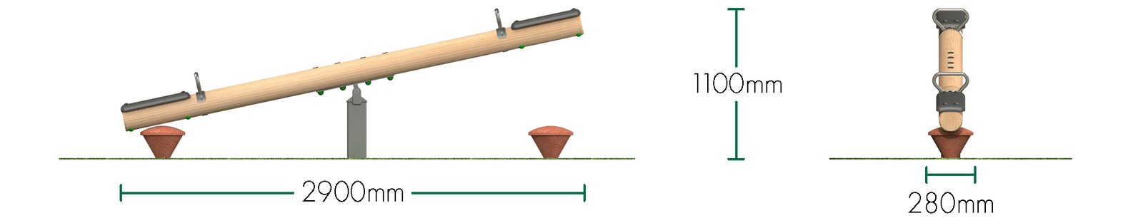 Timber Seesaw