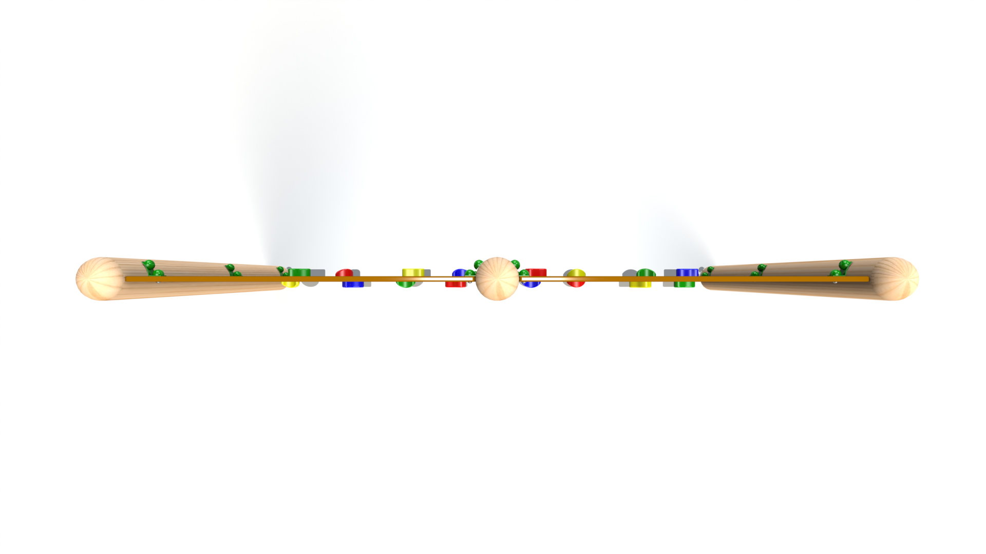 Traverse Wall with Timber Posts (Double-sided)