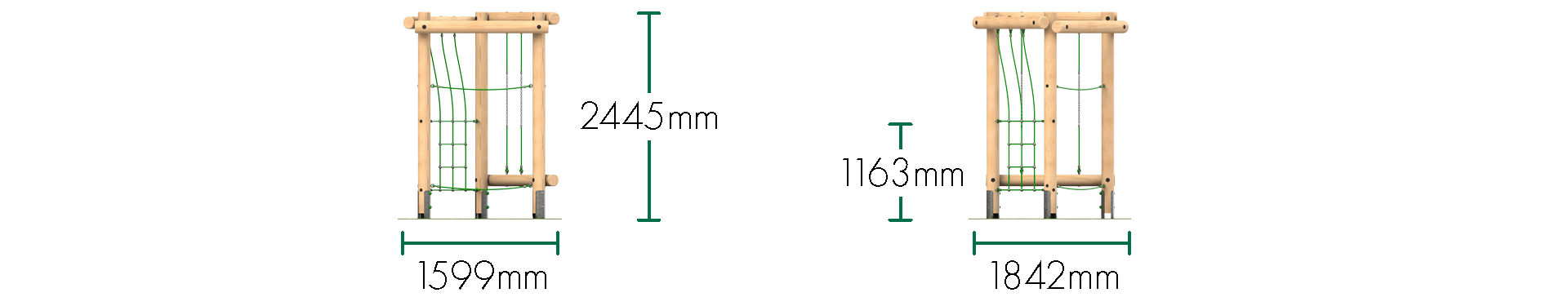 Triplay Challenge Climbing Frame 1 - Option 2