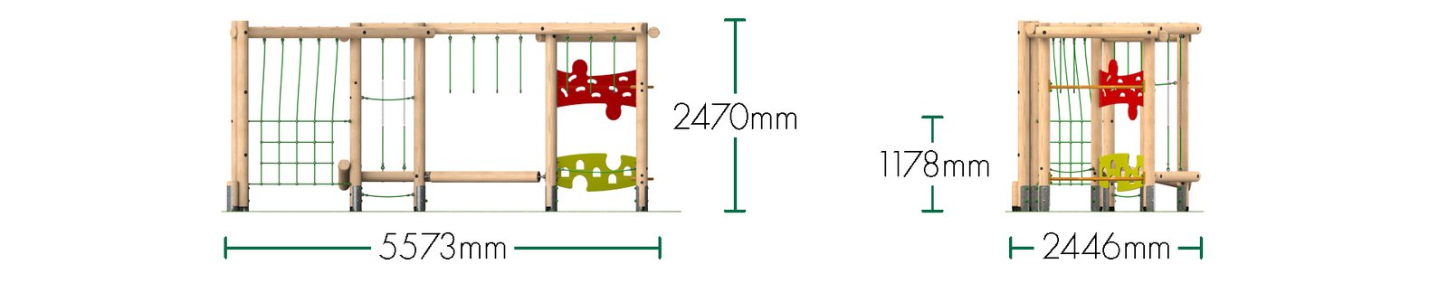 Triplay Challenge Climbing Frame 4 - Option 1